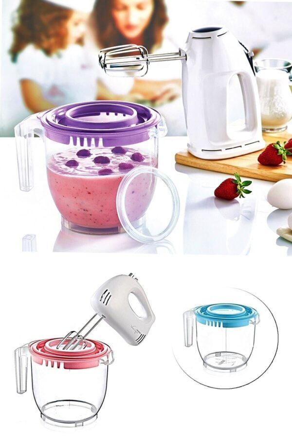 2200 ml Mixer Bowl with Lid