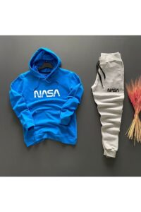 Men's Blue Nasa Tracksuit Set