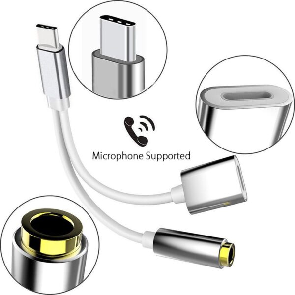 Type-C USB C to 2in1 Charger