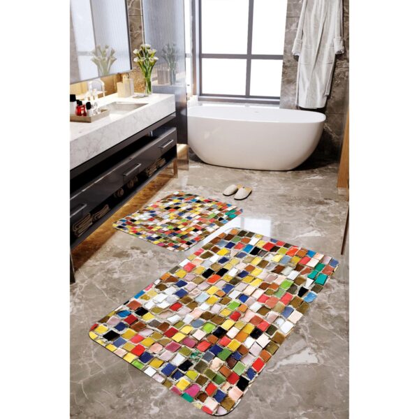 Colorful Stone 2 Pcs Bath Mat