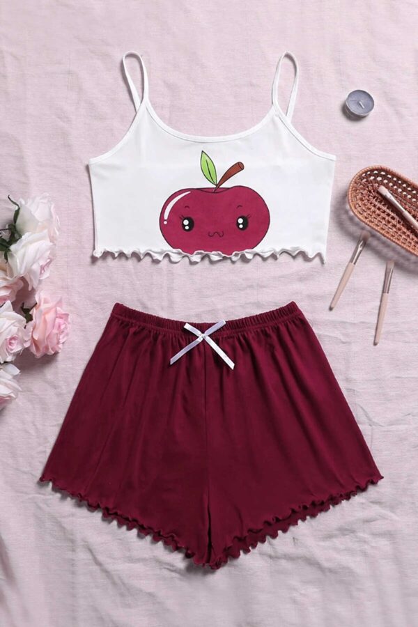 Supersoft Shorts Set, Sour Cherry