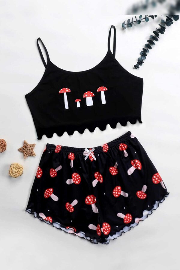 Supersoft Shorts Set,mushrooms