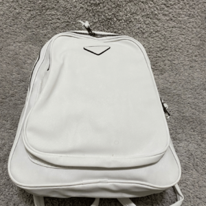 white Women’s Two Compartment Suede Backpack