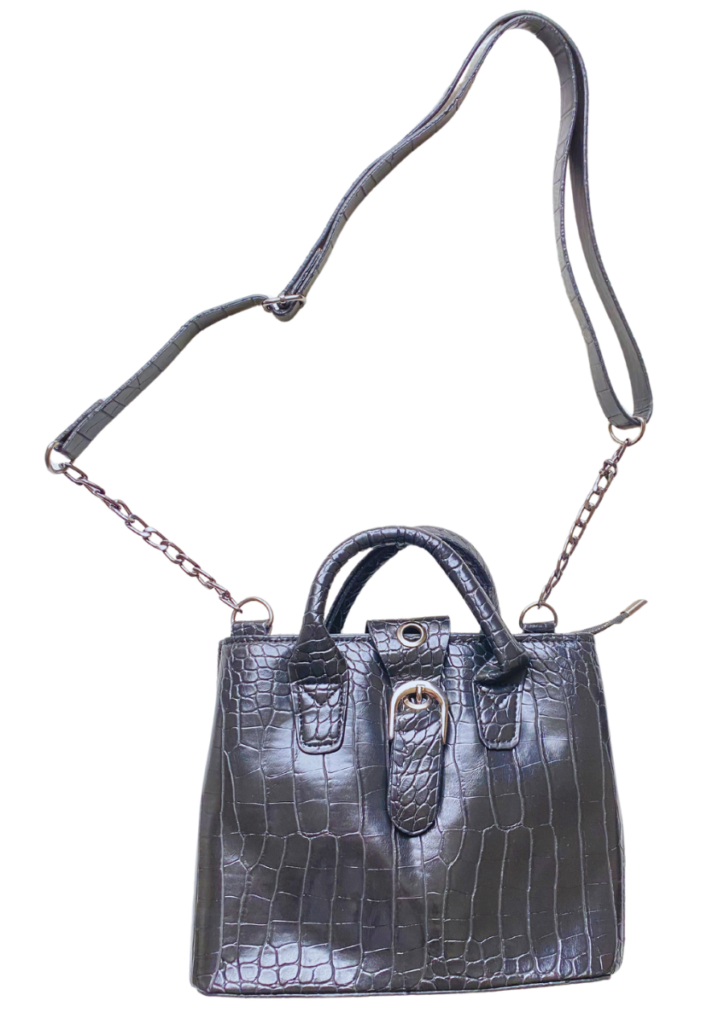 Black Women’s Crocodile Shoulder Bag