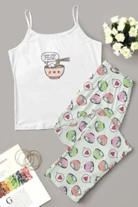 Flamingo Strap Pajamas Set