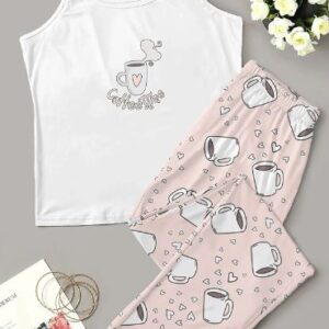 Flamingo Strap Pajamas Set