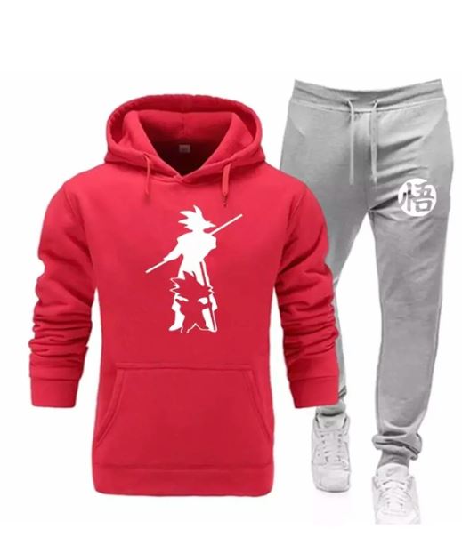 Hooded Japanese Warrior Printed Thick Winter Oversize New Trend Men’s Tracksuit Set