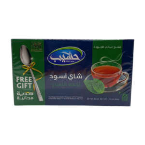 Haseeb black tea with mint flavour 25 tea bags