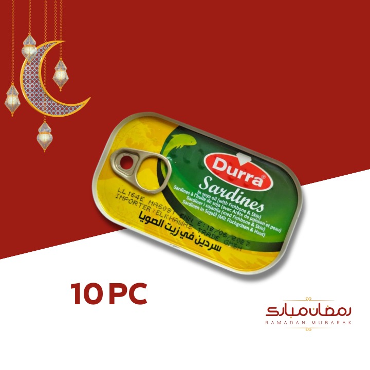 Durra sardines with hot pepper in soy oil 125 gr * 10PC